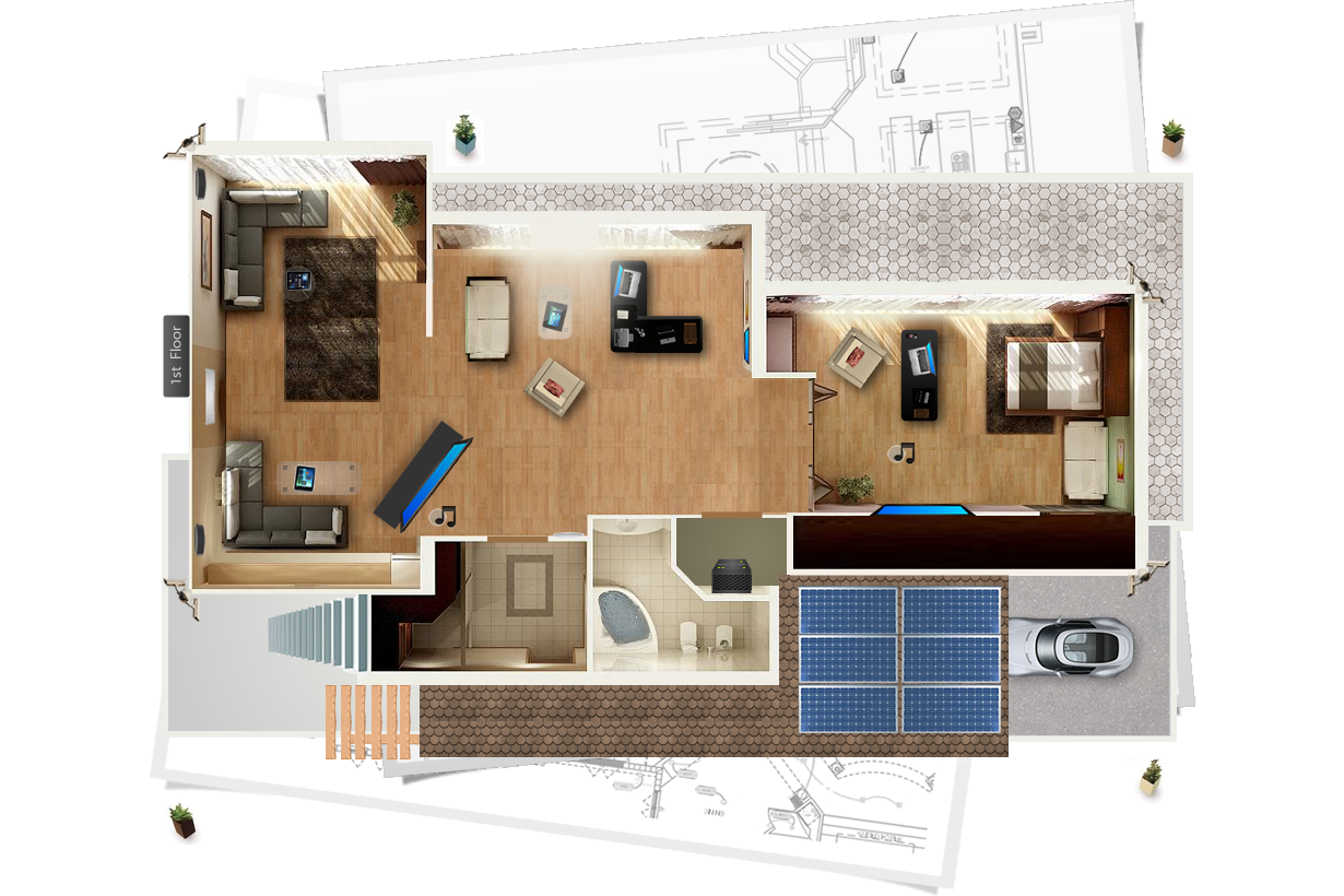 Smart Home Layout - Dollhouse